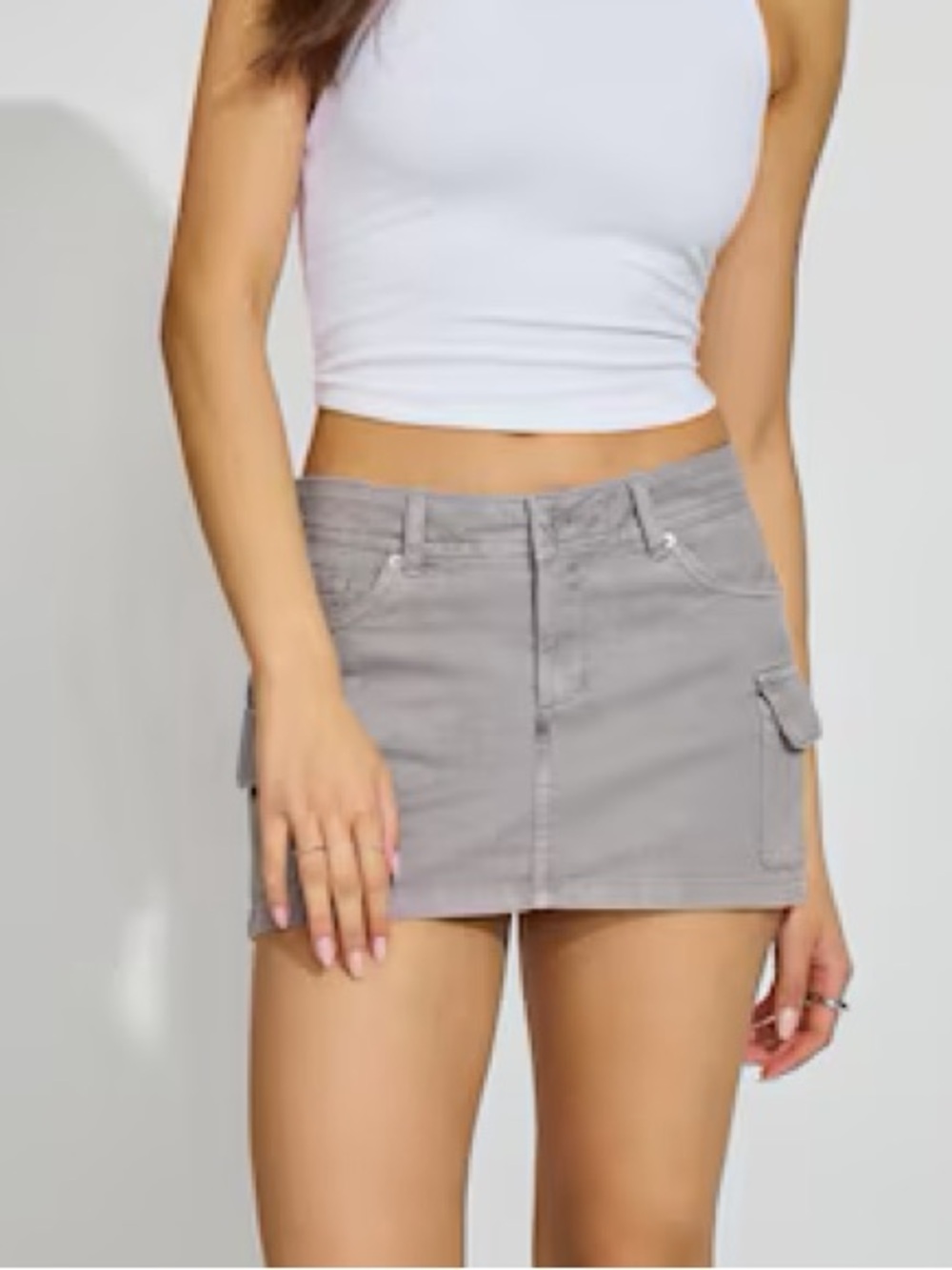 Garage Grey Cargo Skort
